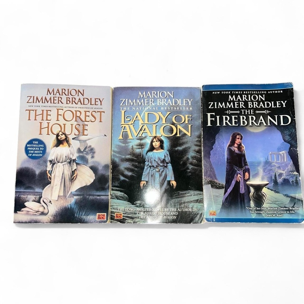 Marion Zimmer Bradley Books Lot of 3 Forest House, Lady of Avalon & Firebrand